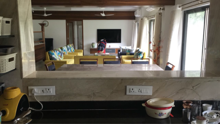 Living Room, camp 6 Bedroom 4000 Sq.Ft. Apartment In Camp Pune 9550811