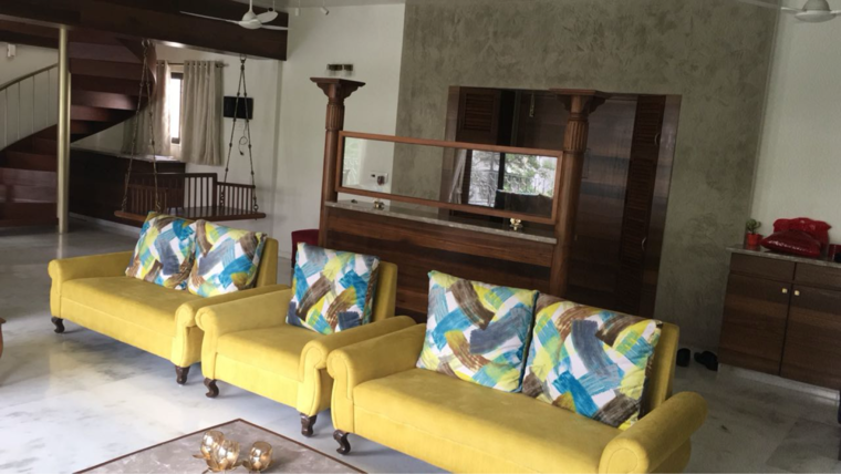 Living Room, camp 6 Bedroom 4000 Sq.Ft. Apartment In Camp Pune 9550811