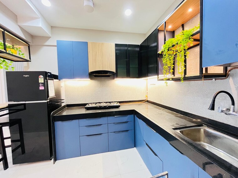 Kitchen, wadgaon sheri 2 Bedroom 810 Sq.Ft. Apartment In Wadgaon Sheri Pune 9550812