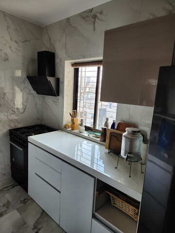 Kitchen in 3 BHK Apartment at Vastu Tower, Malad West – for Rent
