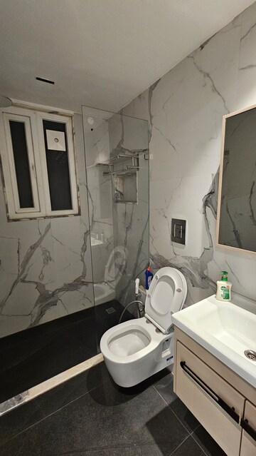 Bathroom in 3 BHK Builder Floor at Sagavi Apartment, Sector 55 – for Sale