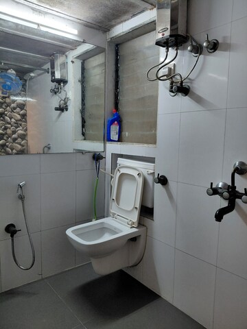 Bathroom in 2 BHK Apartment at HDIL Dheeraj Jamuna, Malad West – for Rent