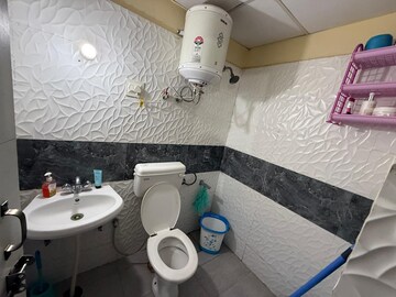 Bathroom in 3 BHK Builder Floor at Dhakoli – for Rent