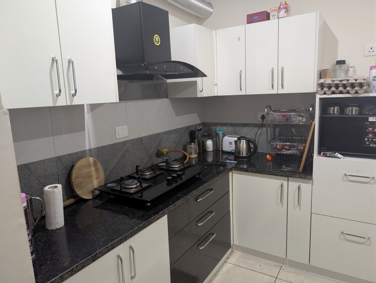 Kitchen, dhakoli 4 Bedroom 1850 Sq.Ft. Apartment In Dhakoli Zirakpur 9551022