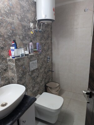 Bathroom in 4 BHK Apartment at Dhakoli – for Rent