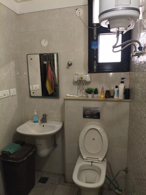 Bathroom in 3 BHK Apartment at Golden Sand Apartments, Dhakoli – for Sale