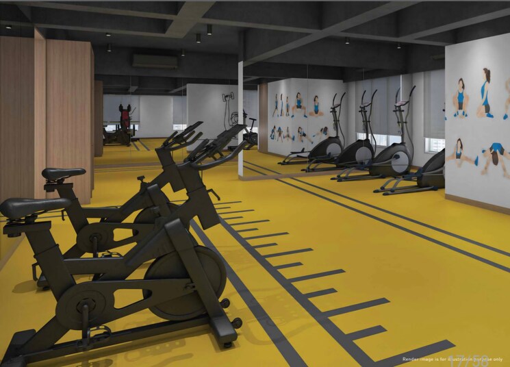 Gym, ms-courtyard 2 Bedroom 680 Sq.Ft. Apartment In Santacruz East Mumbai 9551145