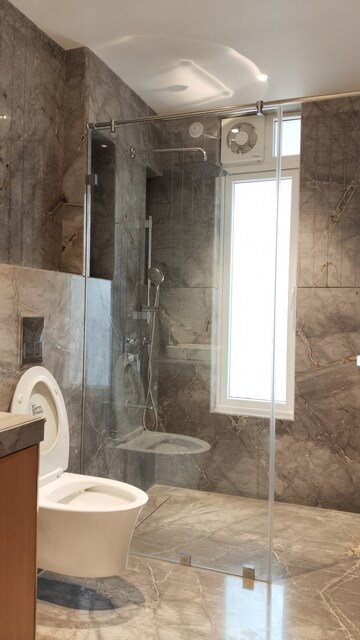 Bathroom in 4 BHK Apartment at Rustomjee Seasons, Bandra East – for Rent