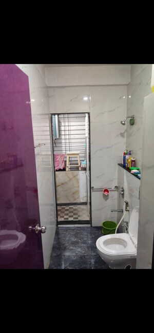 Bathroom in 2 BHK Apartment at Gala Pride Palms, Thane West – for Rent