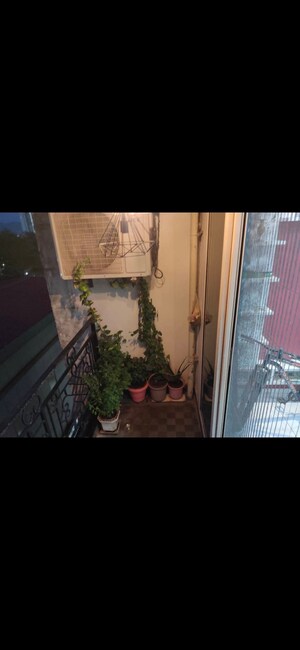 Balcony in 2 BHK Apartment at Gala Pride Palms, Thane West – for Rent