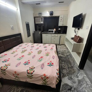 Bedroom in 1 RK Independent House at Sector 24 – for Rent