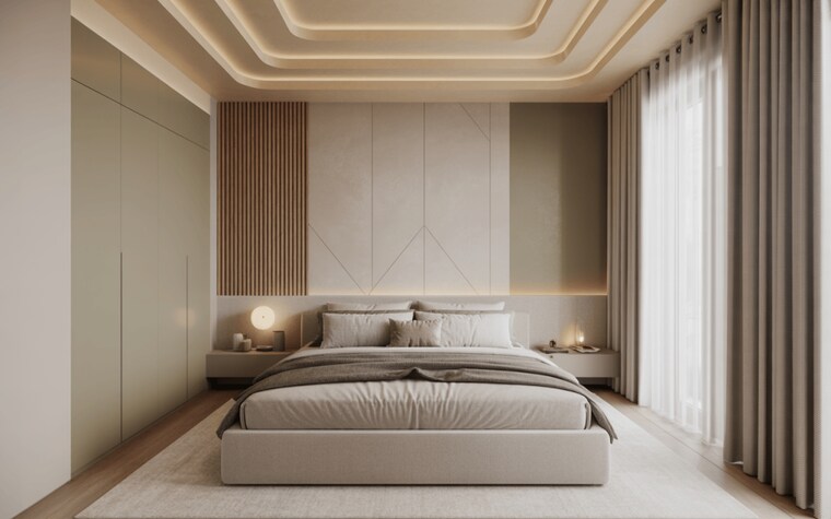 Bedroom, sector 107 3.5 Bedroom 1680 Sq.Ft. Builder Floor In Sector 107 Noida 9551476