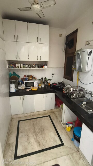Kitchen in 2 BHK Builder Floor at Malviya Nagar – for Rent