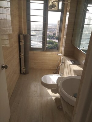 Bathroom in 2 BHK Apartment at Wadhwa Imperial Heights, Goregaon West – for Rent
