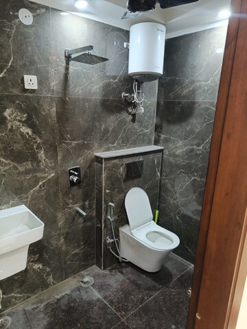 Bathroom in 3 BHK Builder Floor at Mehrauli – for Rent