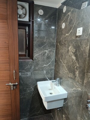 Bathroom in 3 BHK Builder Floor at Mehrauli – for Rent