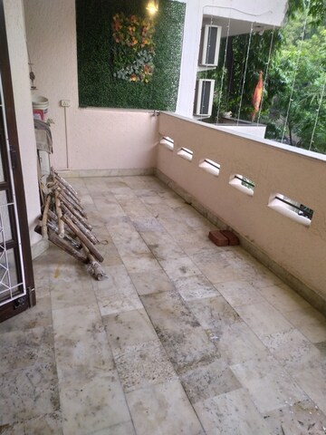 Balcony in 3 BHK Builder Floor at Greater Kailash ii – for Rent