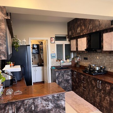 Kitchen in 2 BHK Apartment at SJR Blue Waters, Rajvi Nagar – for Sale