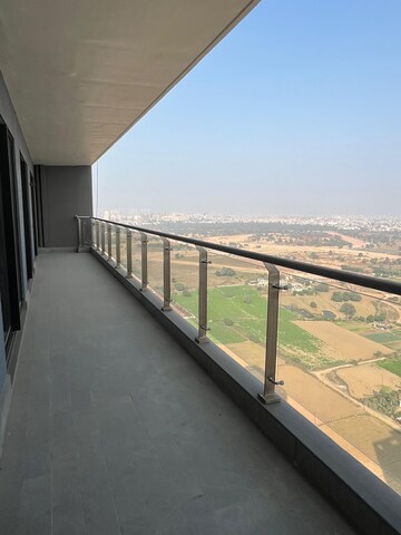 Balcony in 2 BHK Apartment at Krisumi Waterside Residences, Sector 36a – for Rent