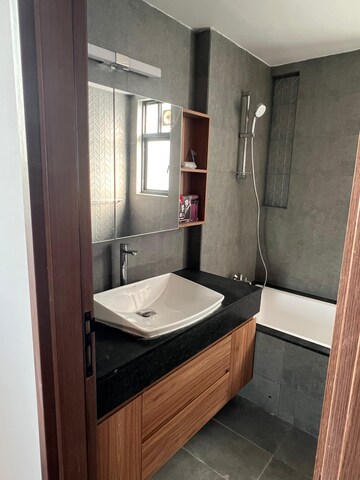 Bathroom in 2 BHK Apartment at Krisumi Waterside Residences, Sector 36a – for Rent