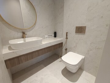 Bathroom in 4 BHK Apartment at Akshar One Akshar, Sanpada – for Rent