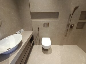 Bathroom in 4 BHK Apartment at Akshar One Akshar, Sanpada – for Rent