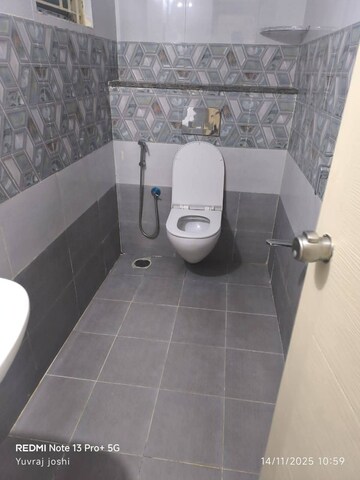 Bathroom in 3 BHK Apartment at Jain Heights East Parade, Cv Raman Nagar – for Rent