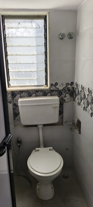 Bathroom in 1 BHK Apartment at Sagar HIG CHS, Mahim – for Rent