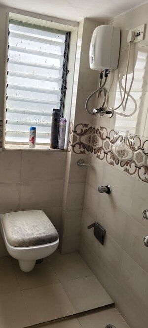 Bathroom in 1 BHK Apartment at Sagar HIG CHS, Mahim – for Rent