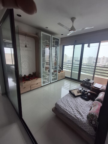 Living Room in 3 BHK Apartment at Adajan – for Sale