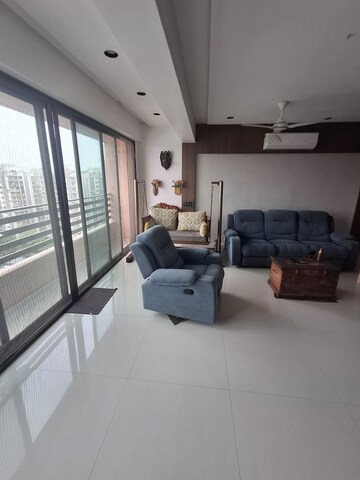 Living Room in 3 BHK Apartment at Adajan – for Sale