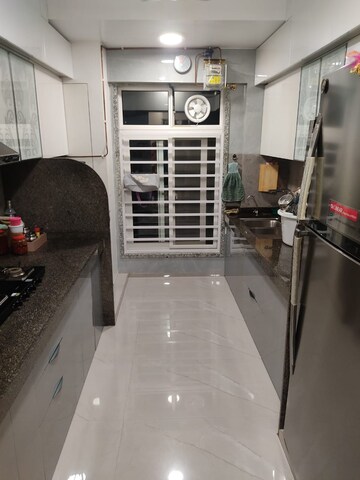 Staircase in 3 BHK Apartment at Vastu Tower, Malad West – for Rent