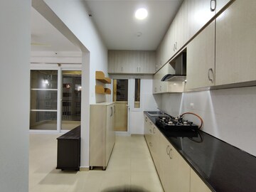 Kitchen in 3 BHK Apartment at Bhartiya Nikoo Homes, Thanisandra Main Road – for Rent