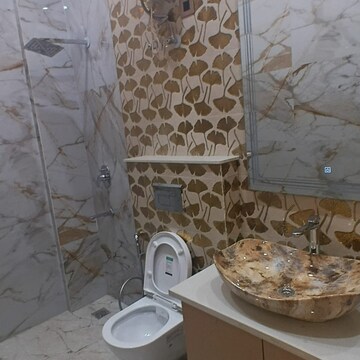 Bathroom in 2 BHK Builder Floor at Lajpat Nagar – for Rent