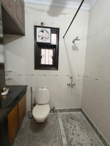 Bathroom in 2 BHK Independent House at Lajpat Nagar – for Rent