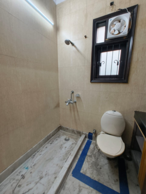 Bathroom in 2 BHK Independent House at Lajpat Nagar – for Rent