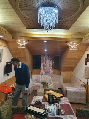 Living Room in 6+ BHK Villa at Old Manali – for Sale