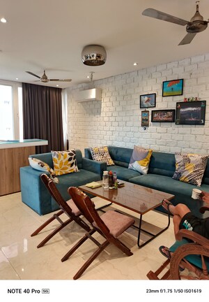 Living Room in 3 BHK Apartment at Sector 9 Dwarka – for Rent
