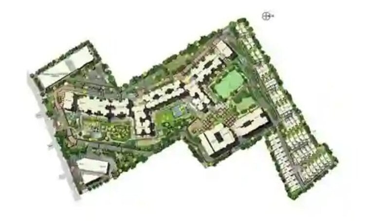 Master Plan, ajmera-manhattan 2 Bedroom 828 Sq.Ft. Apartment In Bhakti Park Mumbai 9552312