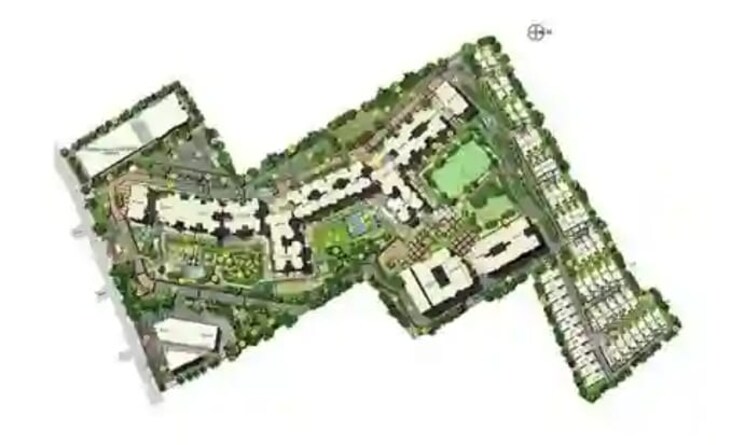 Master Plan, ajmera-manhattan 3 Bedroom 1023 Sq.Ft. Apartment In Bhakti Park Mumbai 9552386