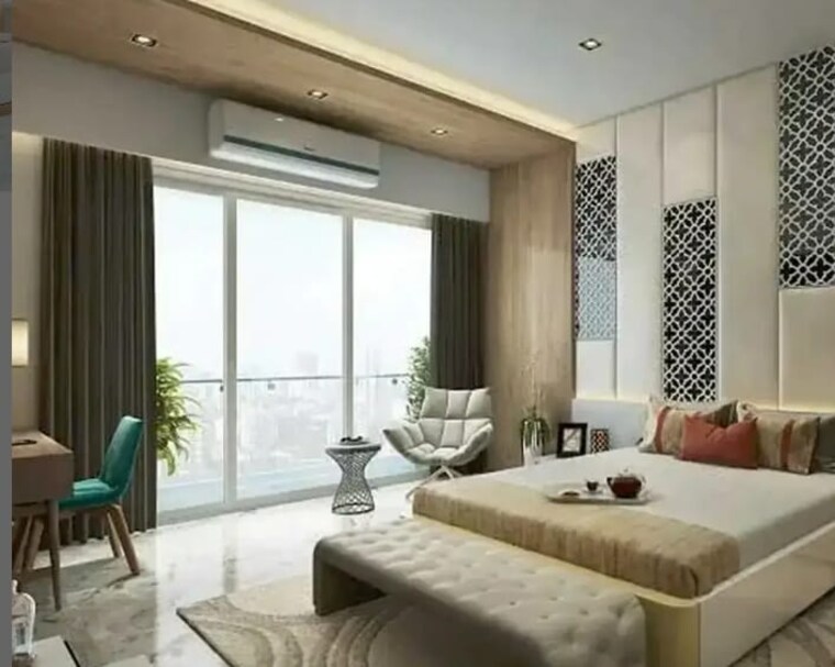 Bedroom, ajmera-manhattan 3 Bedroom 1023 Sq.Ft. Apartment In Bhakti Park Mumbai 9552386