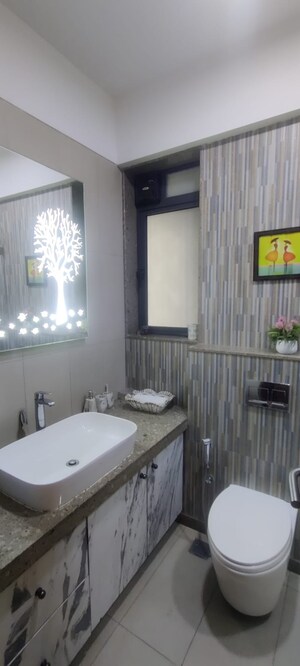 Attached Bathroom in 3 BHK Apartment at Shapoorji Pallonji Vicinia, Powai – for Rent