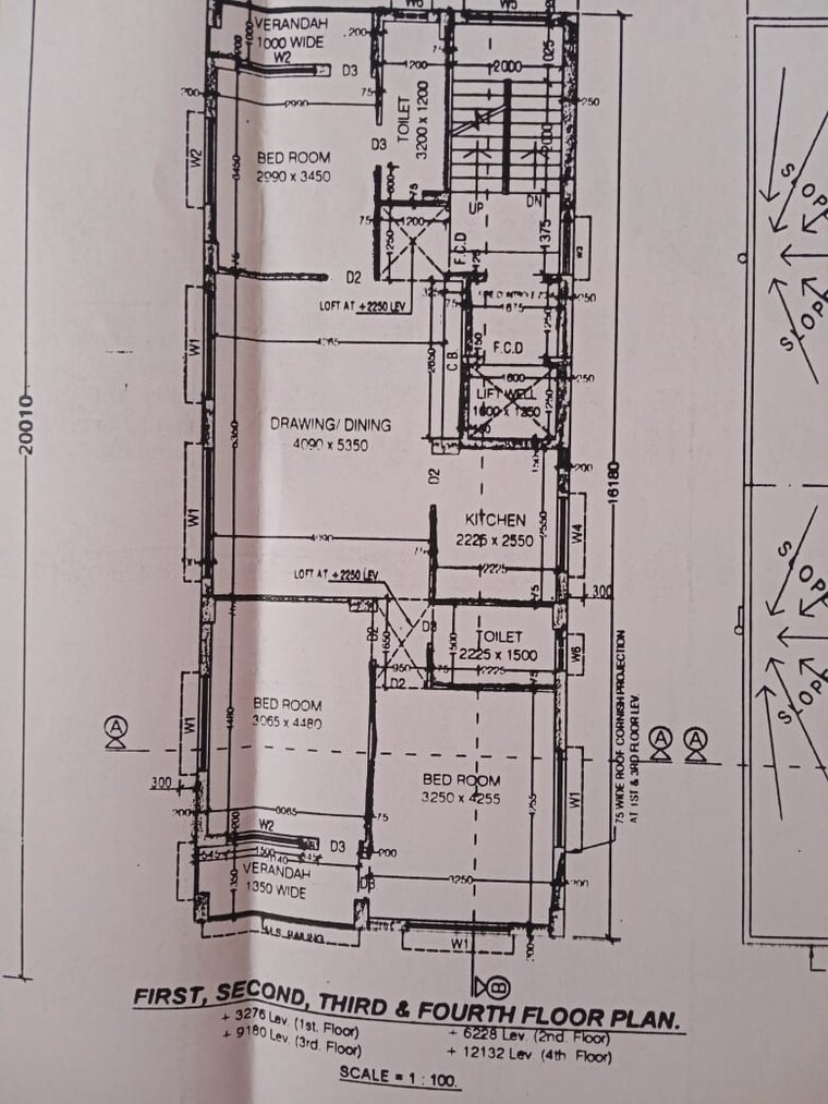 Floor Plan, new town 3 Bedroom 1490 Sq.Ft. Apartment In New Town Kolkata 9552425