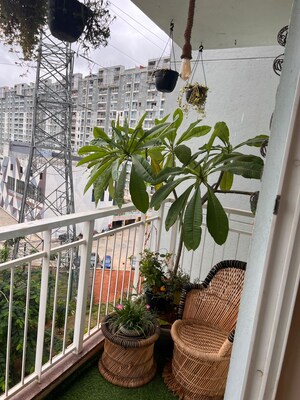 Balcony in 2 BHK Apartment at SJR Blue Waters, Off Sarjapur Road – for Sale