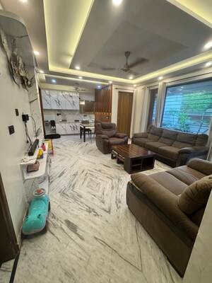 Living Room in 4 BHK Builder Floor at Puri Vip Floors, Sector 81 – for Sale
