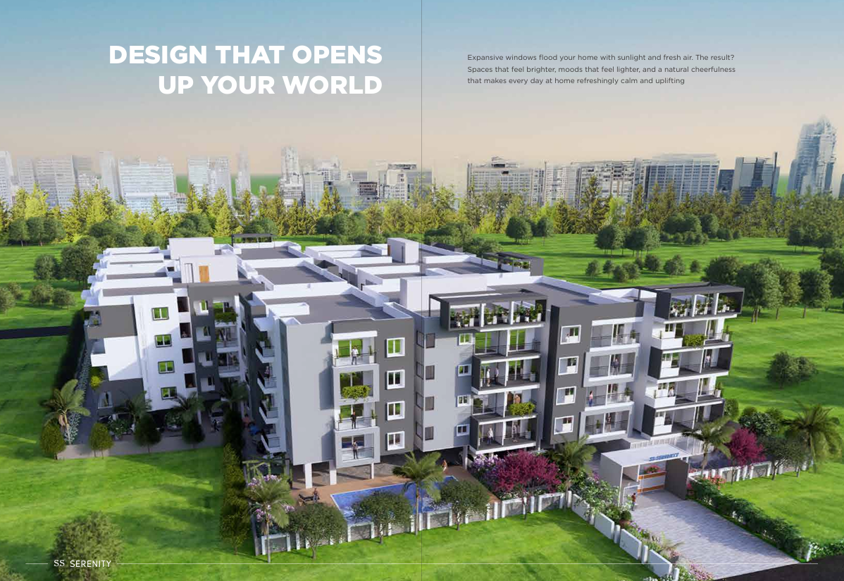 2 BHK + Pooja Room Apartment For Sale in SS Serenity Sarjapur