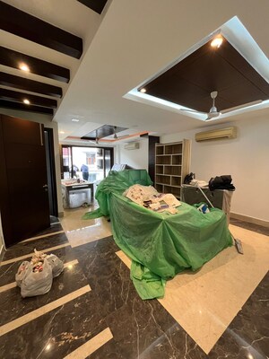 Living Room in 3 BHK Builder Floor at S 27 Luxury Homes, Greater Kailash I – for Rent