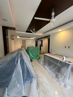 Living Room in 3 BHK Builder Floor at S 27 Luxury Homes, Greater Kailash I – for Rent