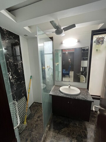 Attached Bathroom in 3 BHK Builder Floor at S 27 Luxury Homes, Greater Kailash I – for Rent