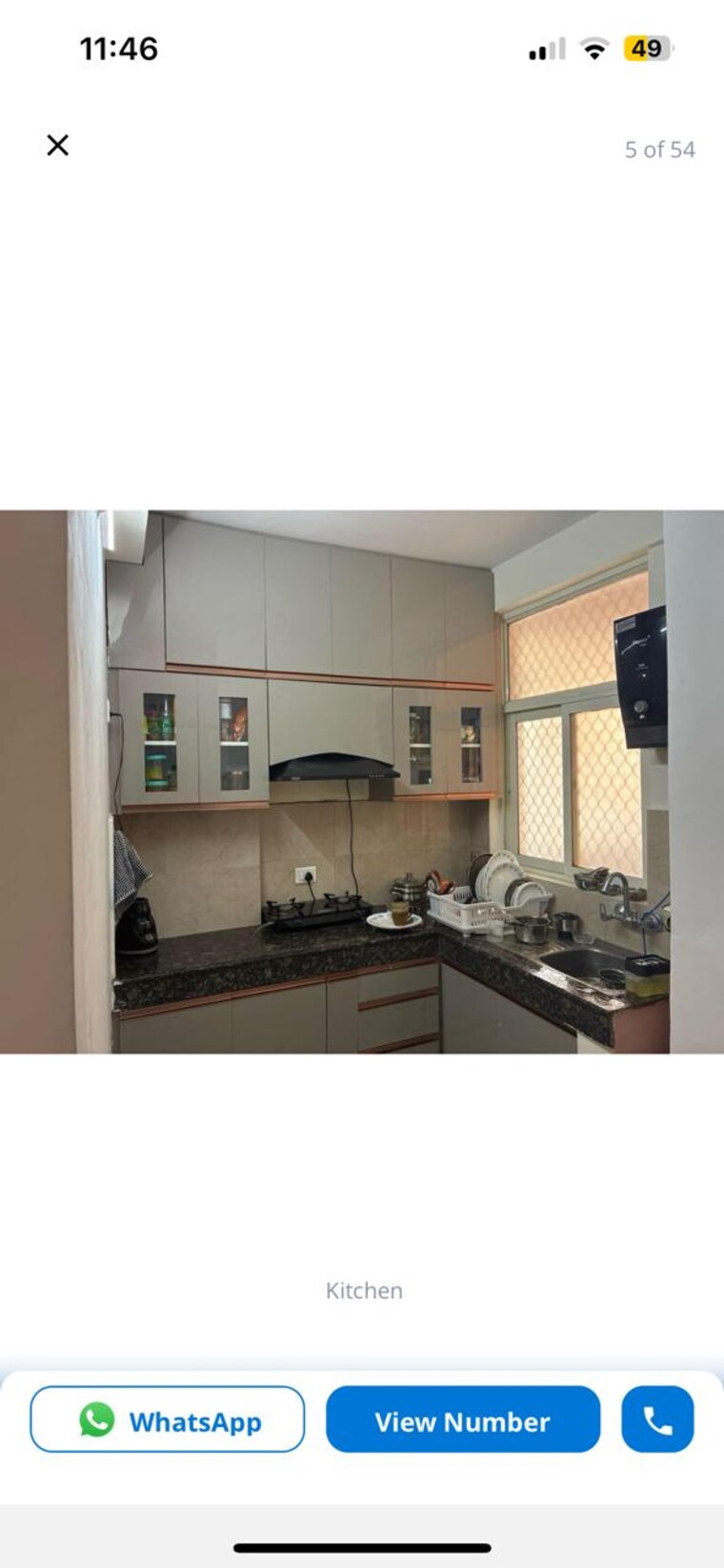 Kitchen, excella-kutumb 2 Bedroom 900 Sq.Ft. Apartment In Sultanpur Road Lucknow 9552766